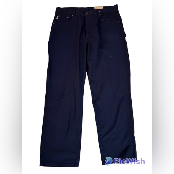 Carhartt Navy Canvas Carpenter Jean Loose Original Fit 40x34 New! - Picture 6 of 9
